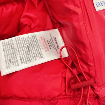 Burberry Kids Checker-tape Nylon Hooded Puffer Jacket — 8