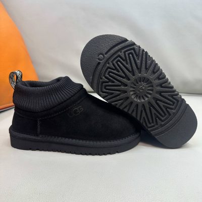 UGG Kids' Stretch-Cuff Suede Snug Boots — 4