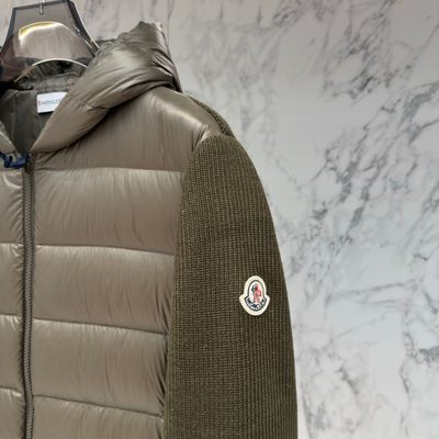Moncler Logo-Appliquéd Wool-Trimmed Quilted Shell Hooded Down Jacket — 8