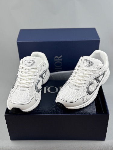 Dior B30 sneakers in white technical mesh and fabric