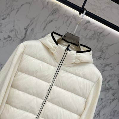 Moncler Padded Waffle-Knit Hoodie — 4