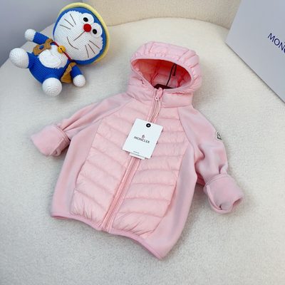 Moncler kids hooded hybrid zip-up jacket — 3