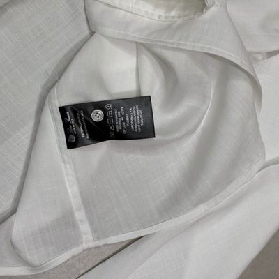 Loro Piana men's white linen shirt and trousers sets — 9