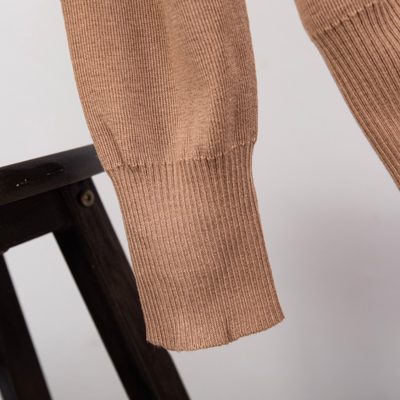 Burberry Check Wool and Cashmere Half-Zip Sweater — 10