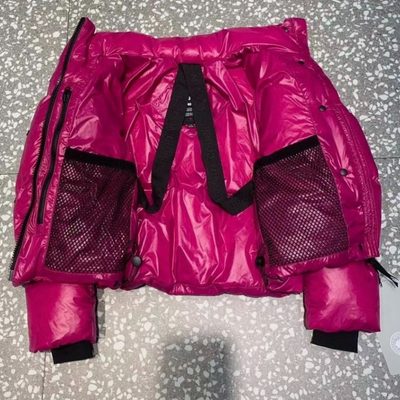 Canada Goose hot pink, quilted, cropped puffer jacket — 5