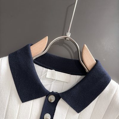 Burberry long-sleeve knitted polo sweater — 5