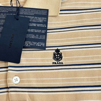 Prada striped long-sleeve polo shirt — 5