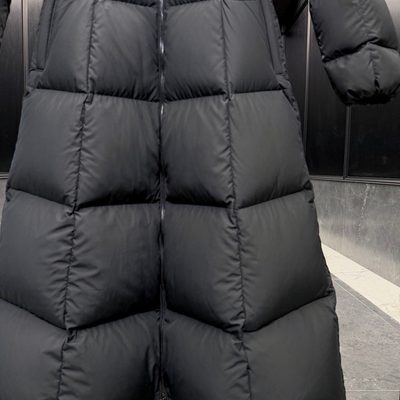 Moncler Faucon Long Down Jacket in black — 6