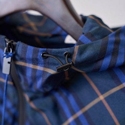 Burberry blue check-pattern jacke — 4