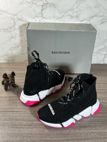 Balenciaga Speed 2.0 Lace-Up Knit Sneakers — 4
