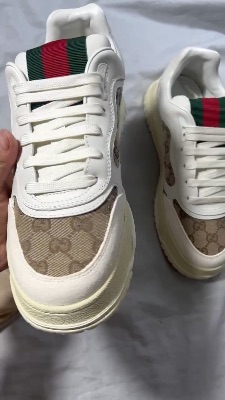 Gucci Re-Web sneakers in ivory beige — 5