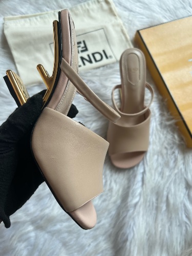 Fendi First sandals in nude leather — 4