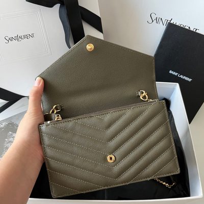 Saint Laurent Classic Cassandre Chain Wallet — 8