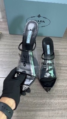 Prada Logo PVC heels — 5