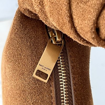 Saint Laurent Amalia Suede Hobo Bag — 7