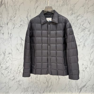 Moncler Castellana Down Quilted Press-Stud Shirt Jacket — 7