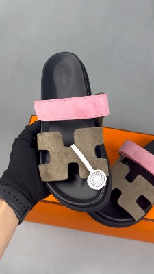 Hermès Suede Goatskin Women's Chypre Sandals — 5