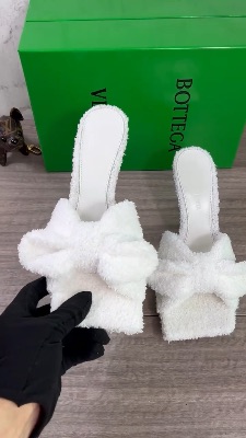 Bottega Veneta terry cloth bow mules — 5
