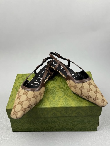 Gucci GG Supreme slingback ballet flats — 4