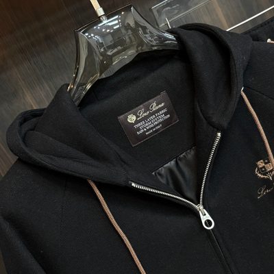 Loro Piana zip-up hoodie and matching sweatpants set — 6