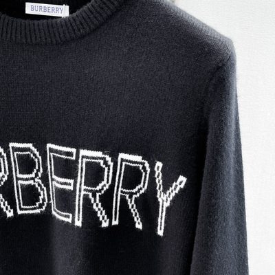 Burberry black crewneck knit sweater — 5