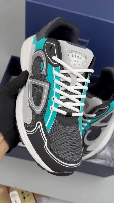 Dior B30 sneakers in anthracite green — 5