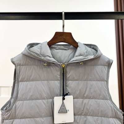 Moncler Gray Wool and Cashmere Jacket with Vest — 8