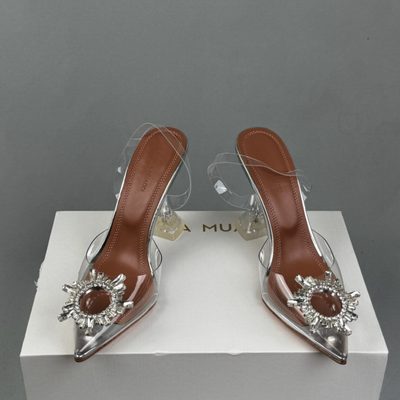 Amina Muaddi Begum slingback pumps — 4