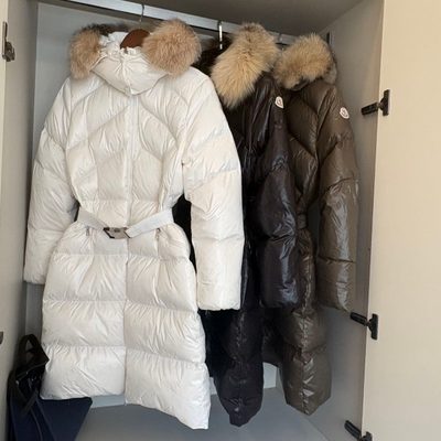 Moncler Boedic Hooded Long Down Jacket — 6
