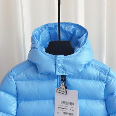 Moncler Enfant Maya Hooded Short Down Jacket — 7