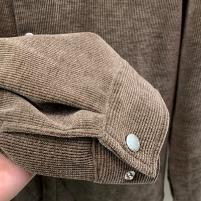 Prada classic button-down shirt and matching trousers accented — 7
