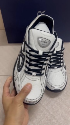 Dior B30 sneakers in white technical mesh — 5