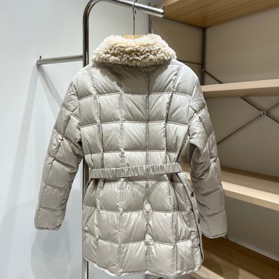 Moncler Cygnes Belted Short Down Jacket — 3