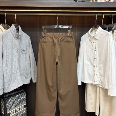 Arcteryx brown matching set featuring a zip-up jacket and wide-leg trousers — 5