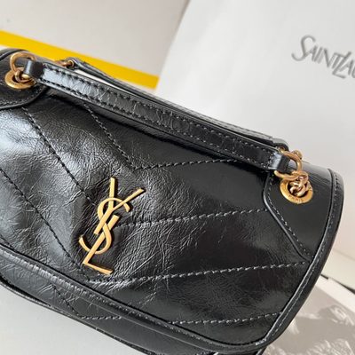 Saint Laurent Niki Mini suede shoulder bag — 4