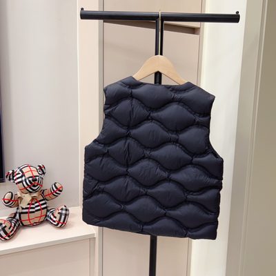Burberry Black children's or youth down puffer gilet — 6