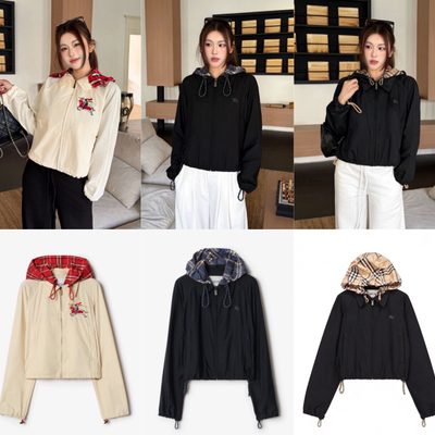 Burberry Cropped Newcott Hooded Jacket — 4
