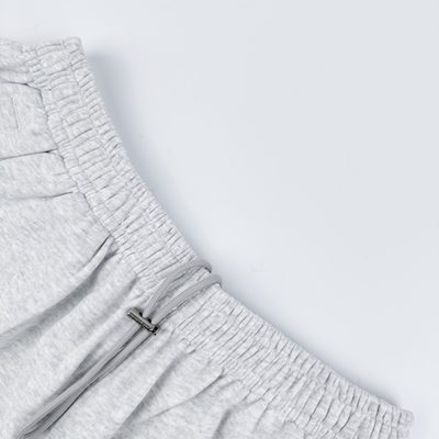 Acne Studios pale grey melange fleece logo sweatpants — 3