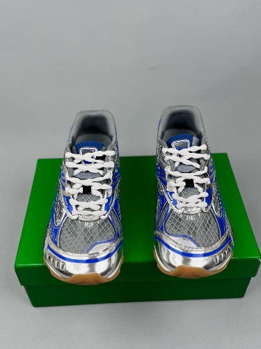 Bottega Veneta Orbit metallic rubber and mesh sneakers — 3