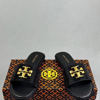 Tory Burch black Eleanor slides — 4