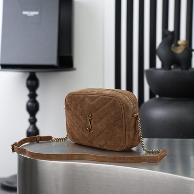 Saint Laurent Loulou Medium Suede Camera Bag — 3