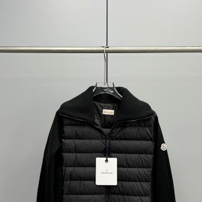 Moncler women's knit patchwork down jacket — 3