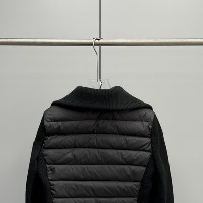Moncler Women's Knit Patchwork Down Padded Jacket — 8