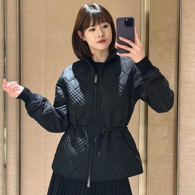 Burberry Micro Check-Stitch Nylon Wakerley Jacket — 7