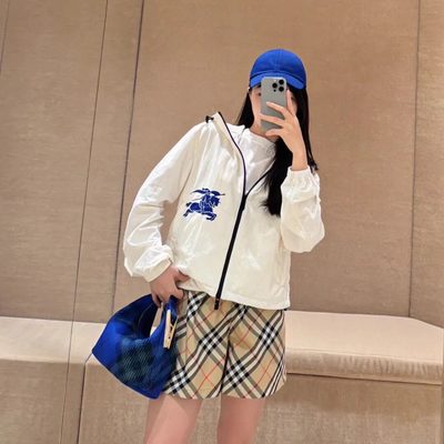 Burberry Cropped Nylon Hooded Jacket — 3