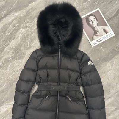 Moncler Boed Hooded Shearling-Trimmed Short Down Jacket — 3