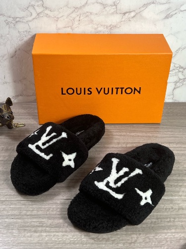 Louis Vuitton shearling paseo flat — 3