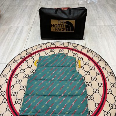 The North Face x Gucci GG Logo / Chain Print Padded Vest — 3
