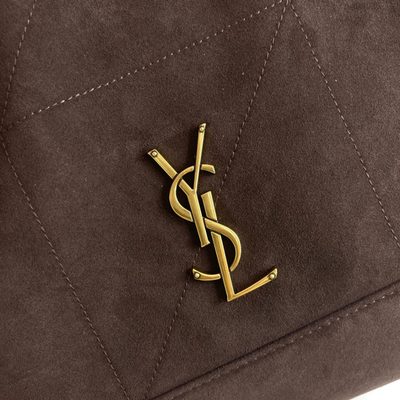 Saint Laurent Jamie Shopping quilted suede tote bag — 8