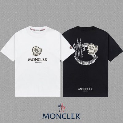 Moncler cotton t-shirt with a printed logo — 3
